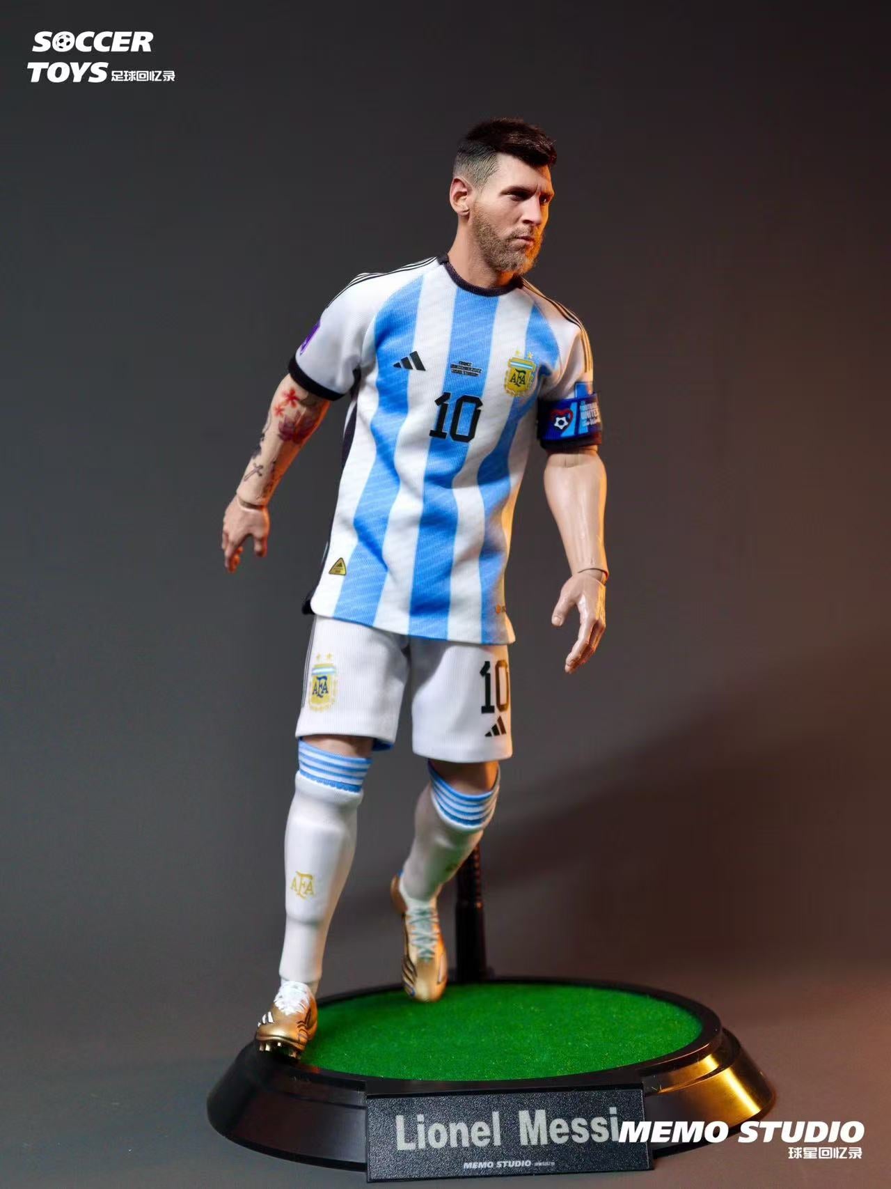 Memo Studio Soccer Memoir Custom 1/6 Lionel Messi Qatar World Cup Champion Figure