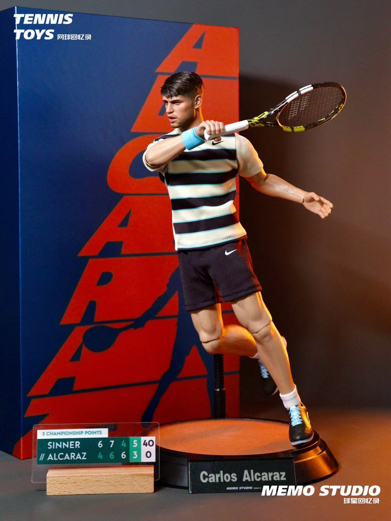 Memo studio1/6 Carlos Alcaraz Figure – 2025 Roland Garros Champion Edition