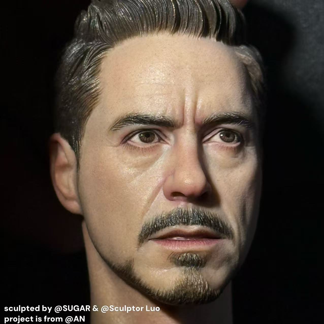 Tony – Mark 42 Battle Damaged 1/6 Head Sculpt