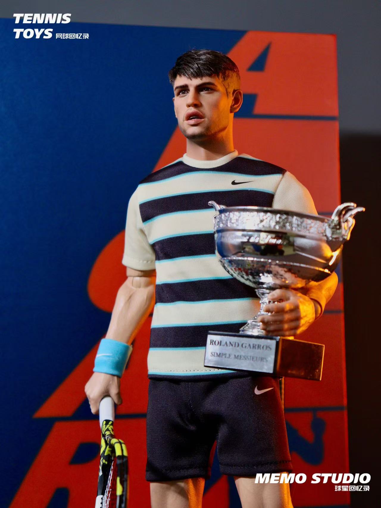 Memo studio1/6 Carlos Alcaraz Figure – 2025 Roland Garros Champion Edition