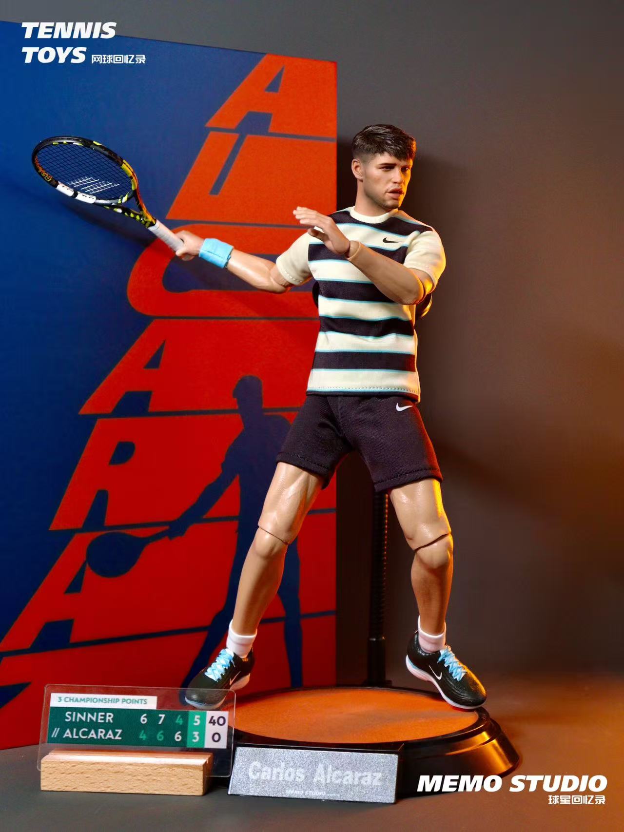 Memo studio1/6 Carlos Alcaraz Figure – 2025 Roland Garros Champion Edition