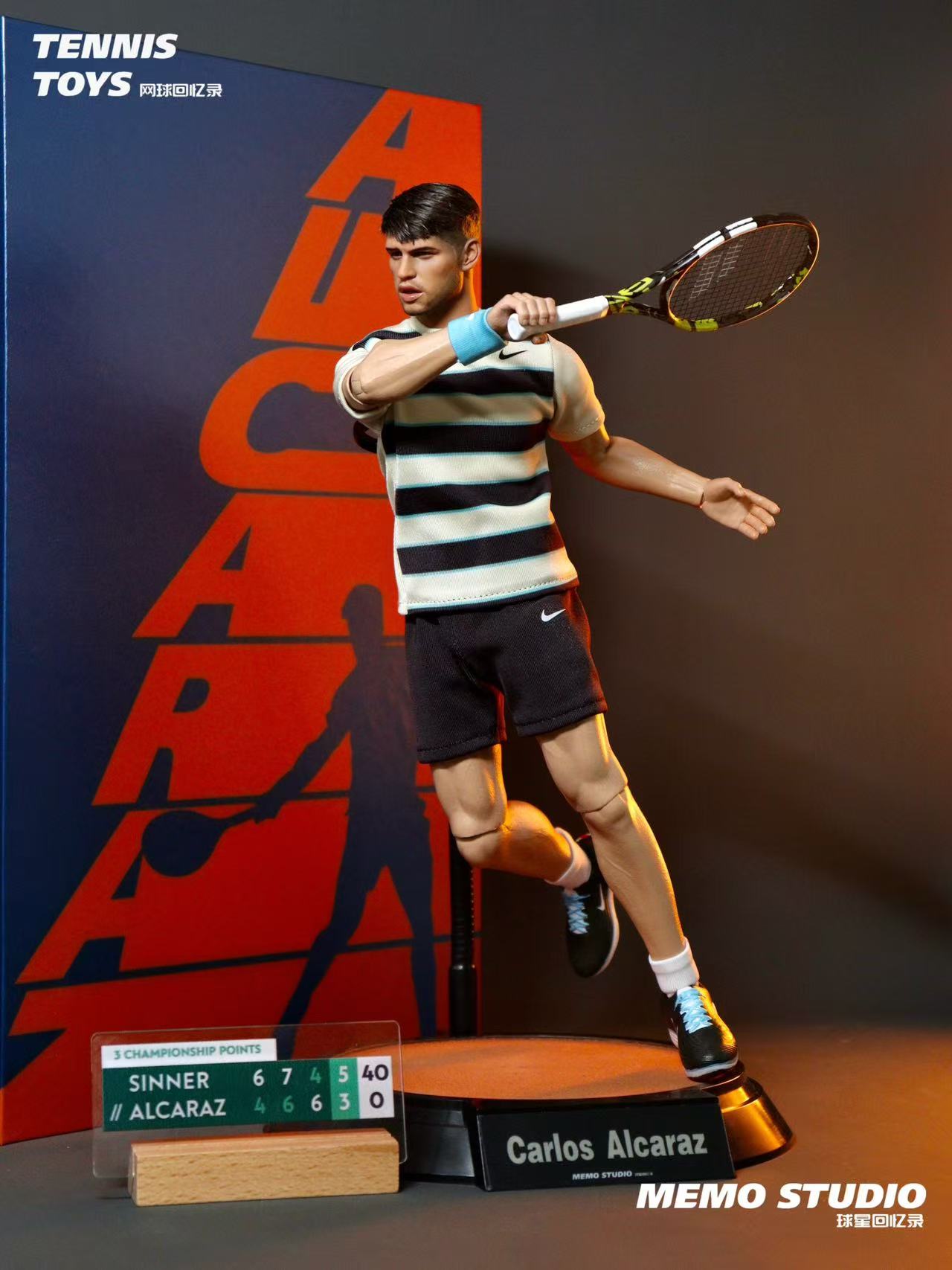 Memo studio1/6 Carlos Alcaraz Figure – 2025 Roland Garros Champion Edition
