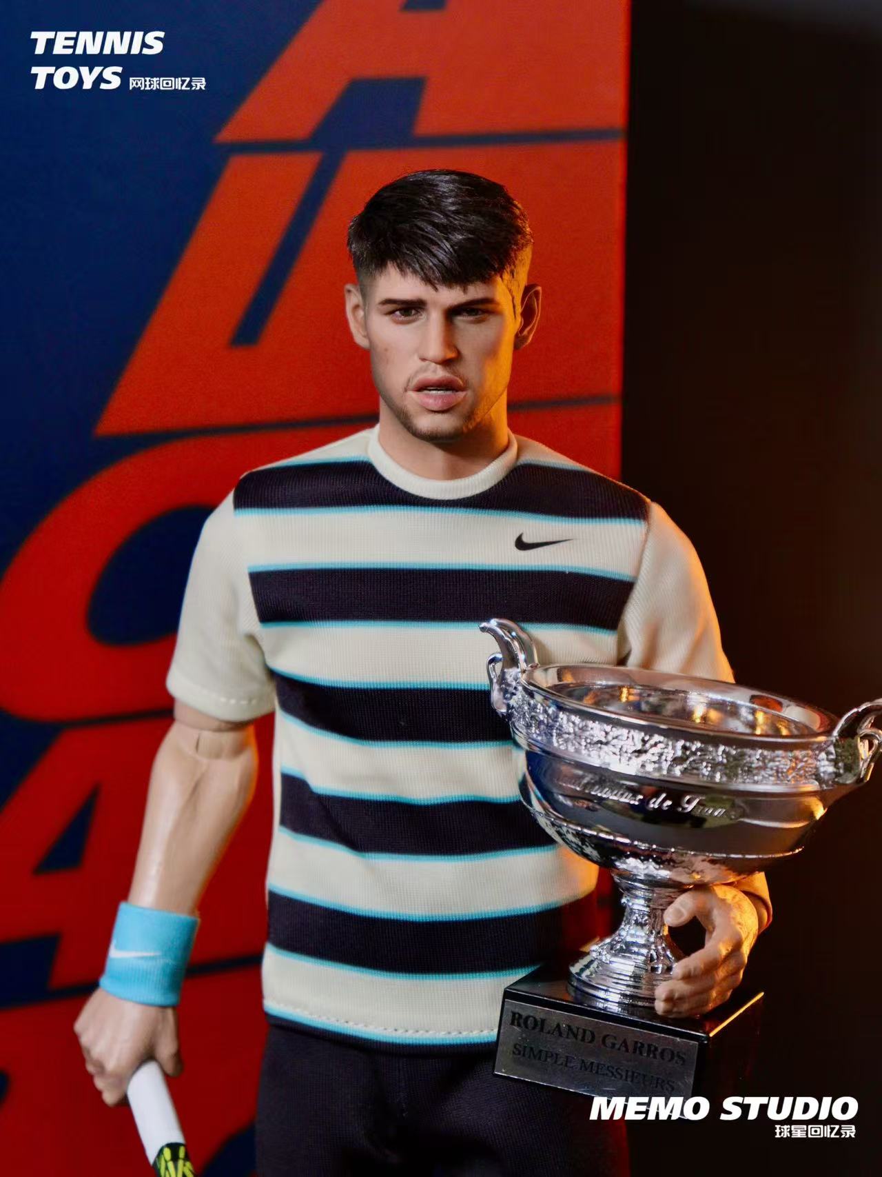 Memo studio1/6 Carlos Alcaraz Figure – 2025 Roland Garros Champion Edition