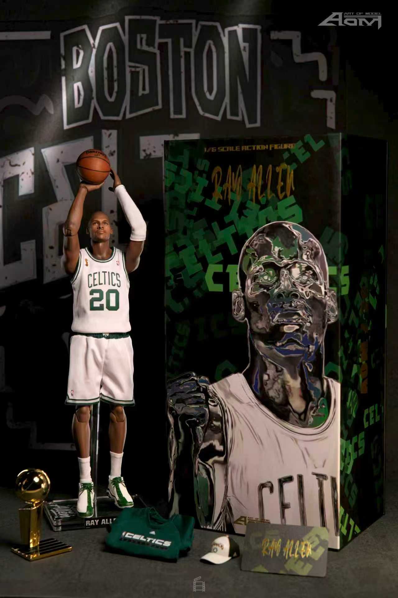 AOM 1/6 Boston Big Three – Ray Allen 2008 Championship Set