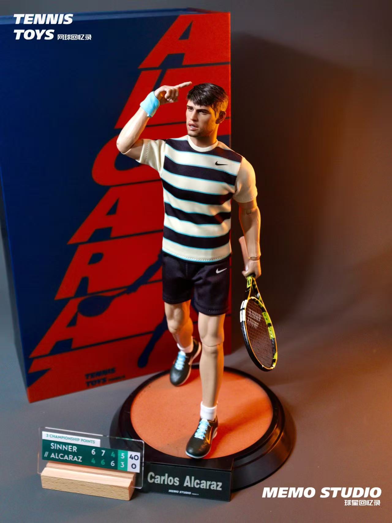 Memo studio1/6 Carlos Alcaraz Figure – 2025 Roland Garros Champion Edition