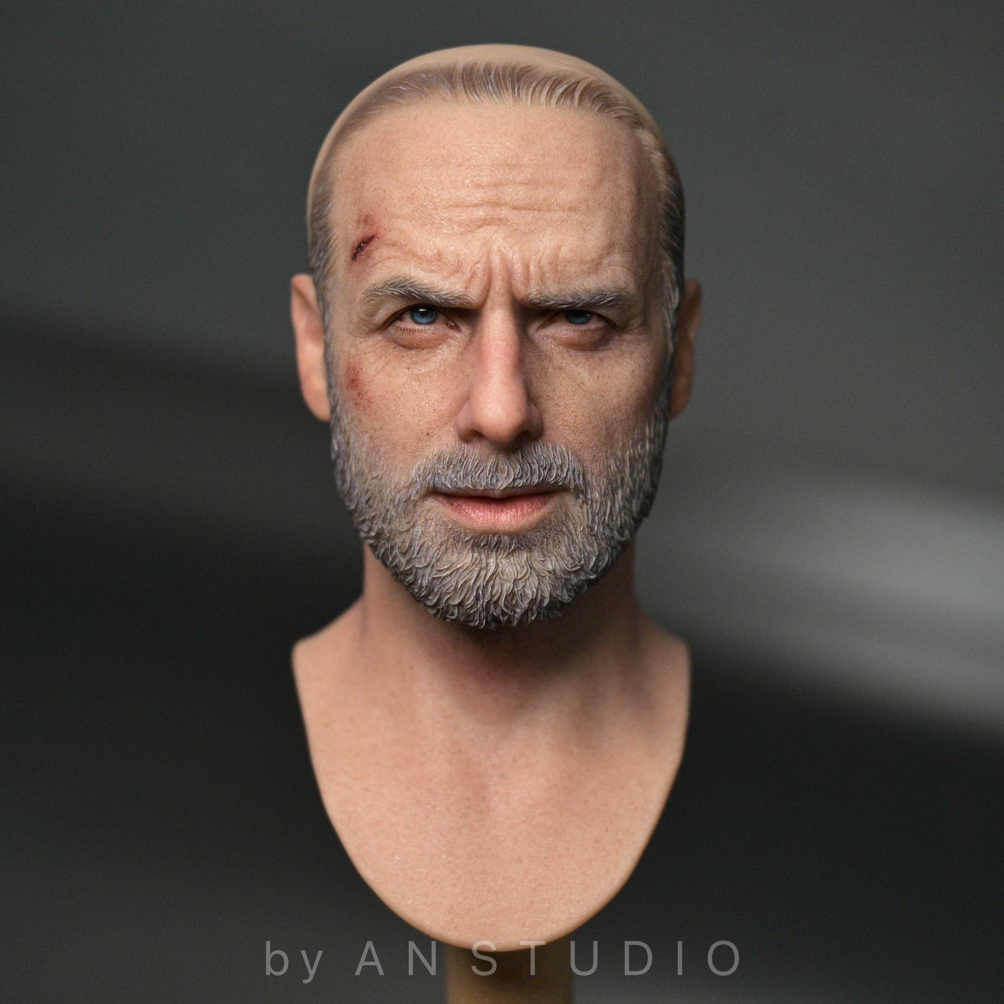 AN Studio 1/6 Rick Grimes Head Sculpt – The Walking Dead Season 8 Limited Edition