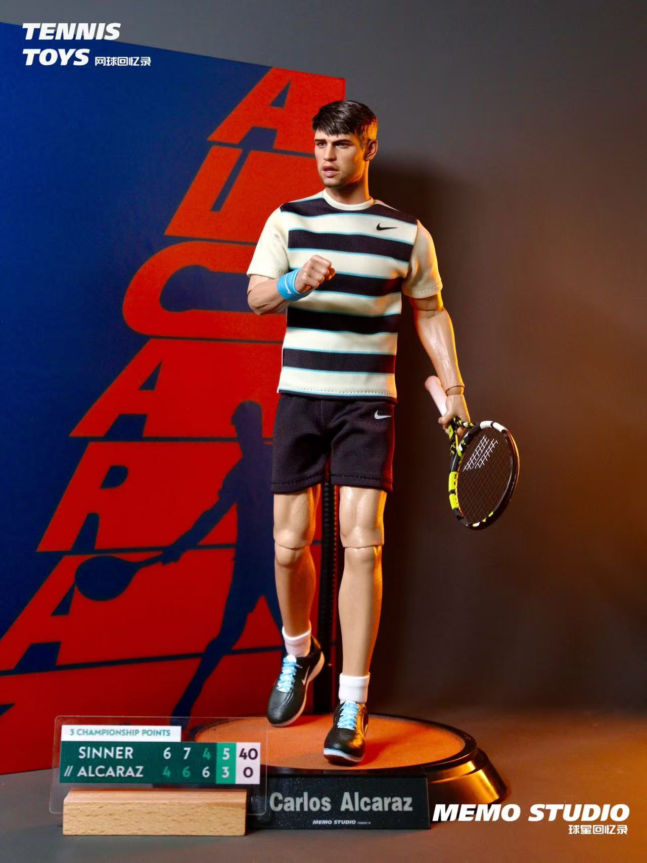 Memo studio1/6 Carlos Alcaraz Figure – 2025 Roland Garros Champion Edition