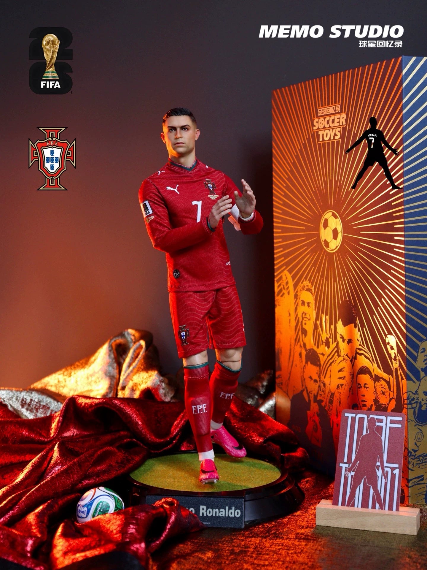 Memo Studio 1/6 Cristiano Ronaldo Collectible Figure – 2026 World Cup Edition