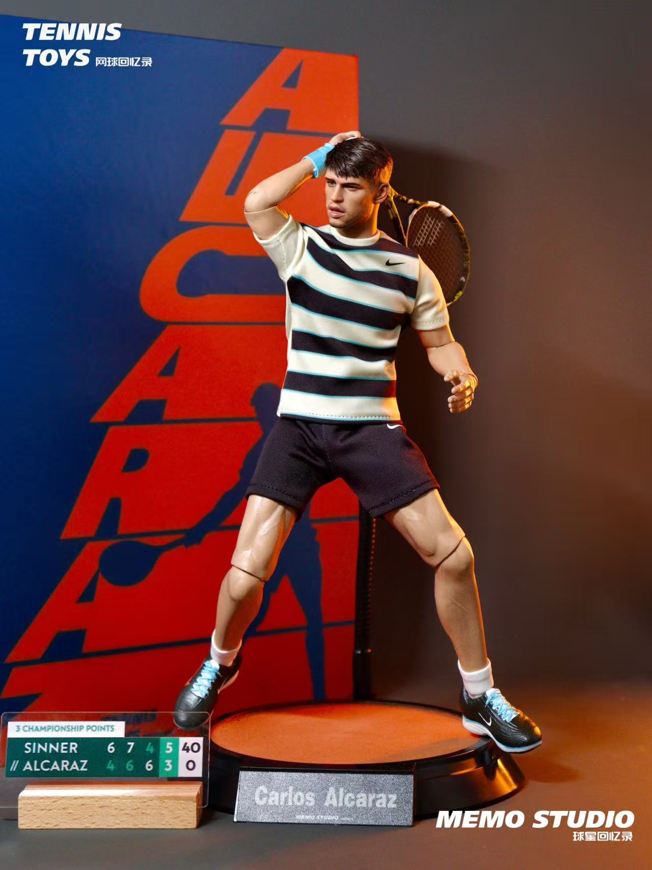 Memo studio1/6 Carlos Alcaraz Figure – 2025 Roland Garros Champion Edition