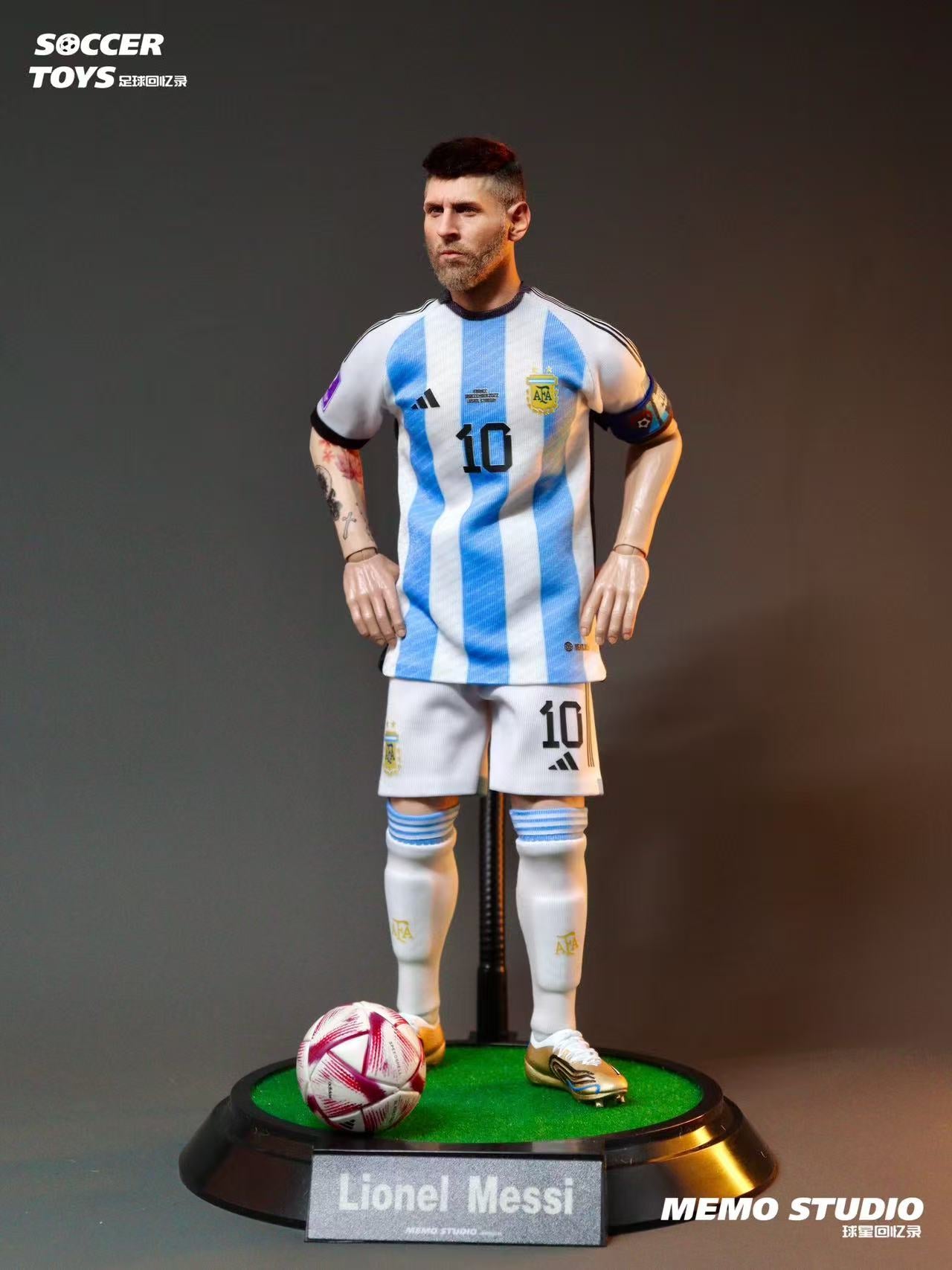 Memo Studio Soccer Memoir Custom 1/6 Lionel Messi Qatar World Cup Champion Figure
