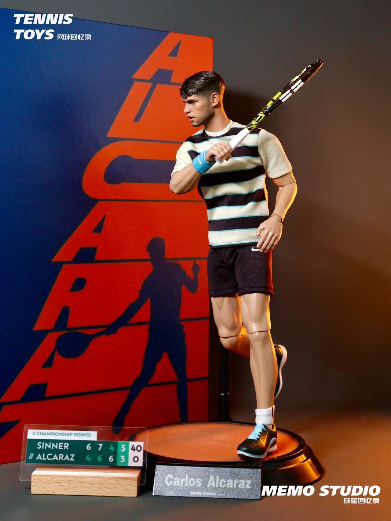 Memo studio1/6 Carlos Alcaraz Figure – 2025 Roland Garros Champion Edition