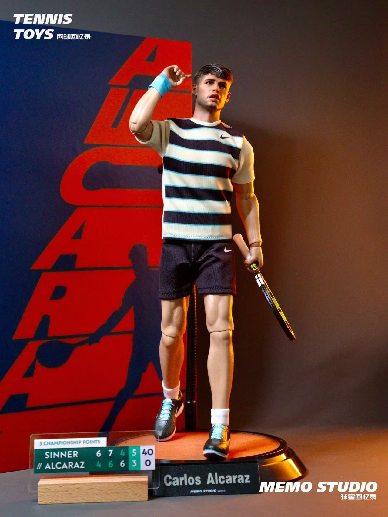 Memo studio1/6 Carlos Alcaraz Figure – 2025 Roland Garros Champion Edition