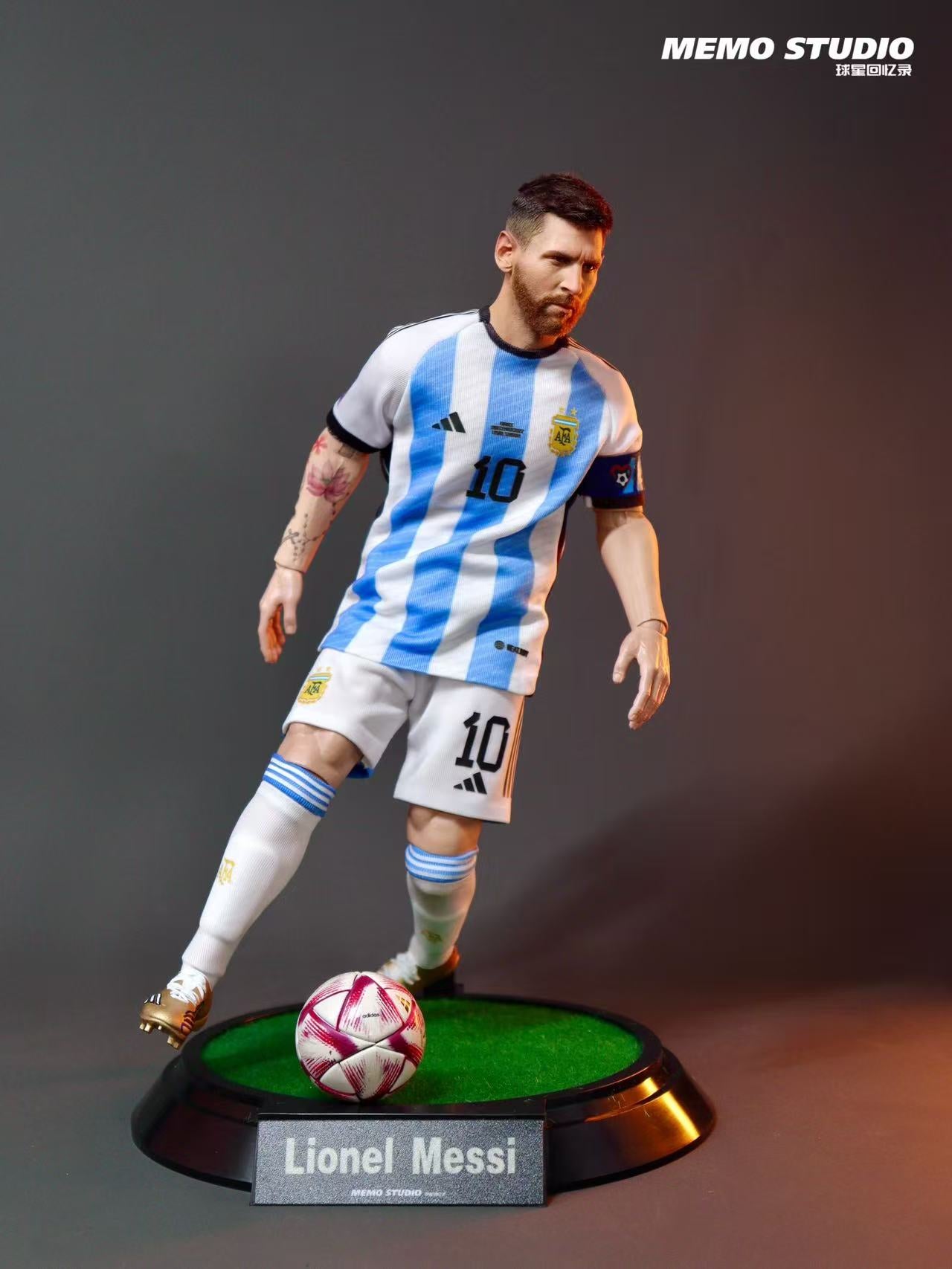 Memo Studio Soccer Memoir Custom 1/6 Lionel Messi Qatar World Cup Champion Figure