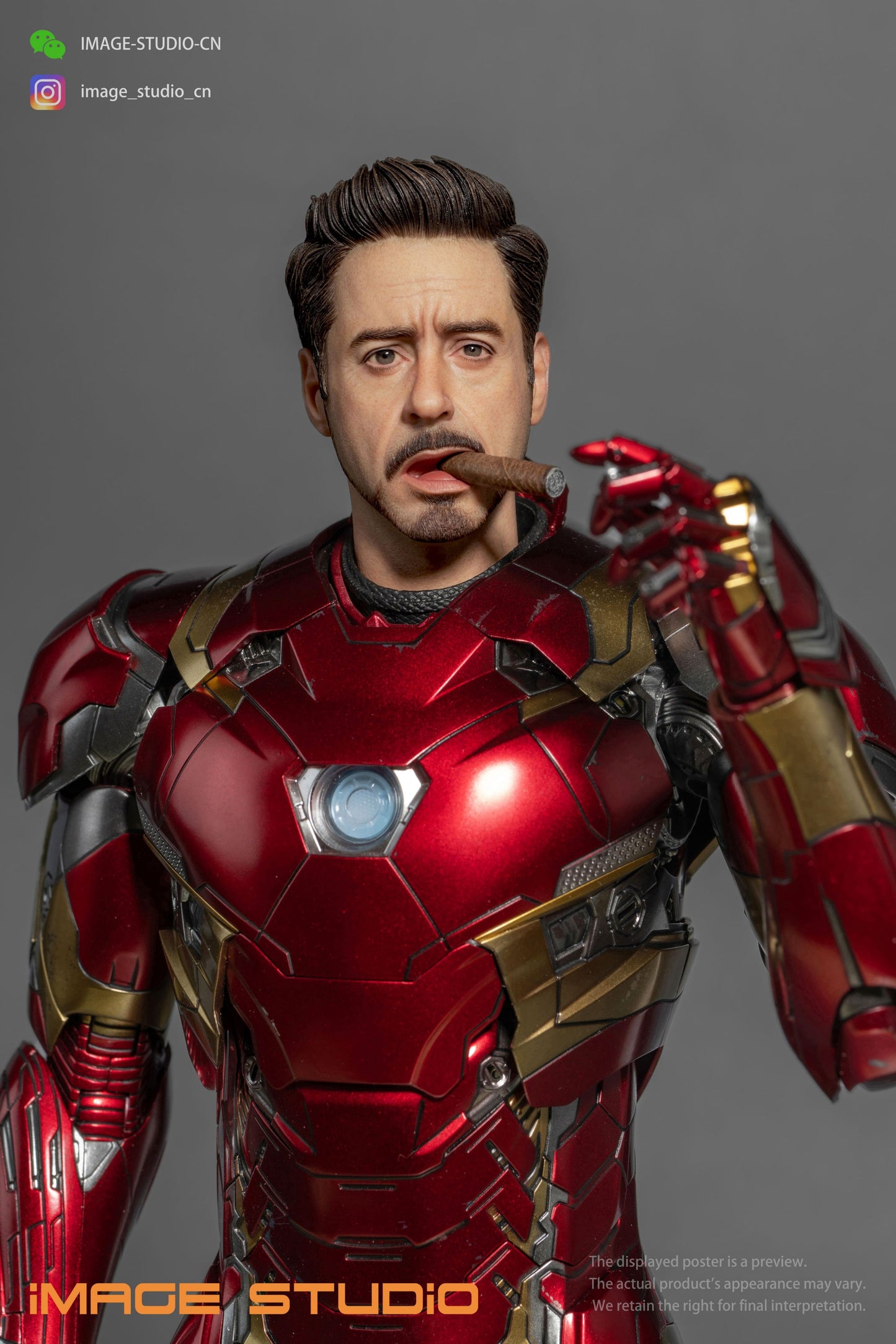 1/6 Tony Stark Cigar Painted Head Sculpt Preorder