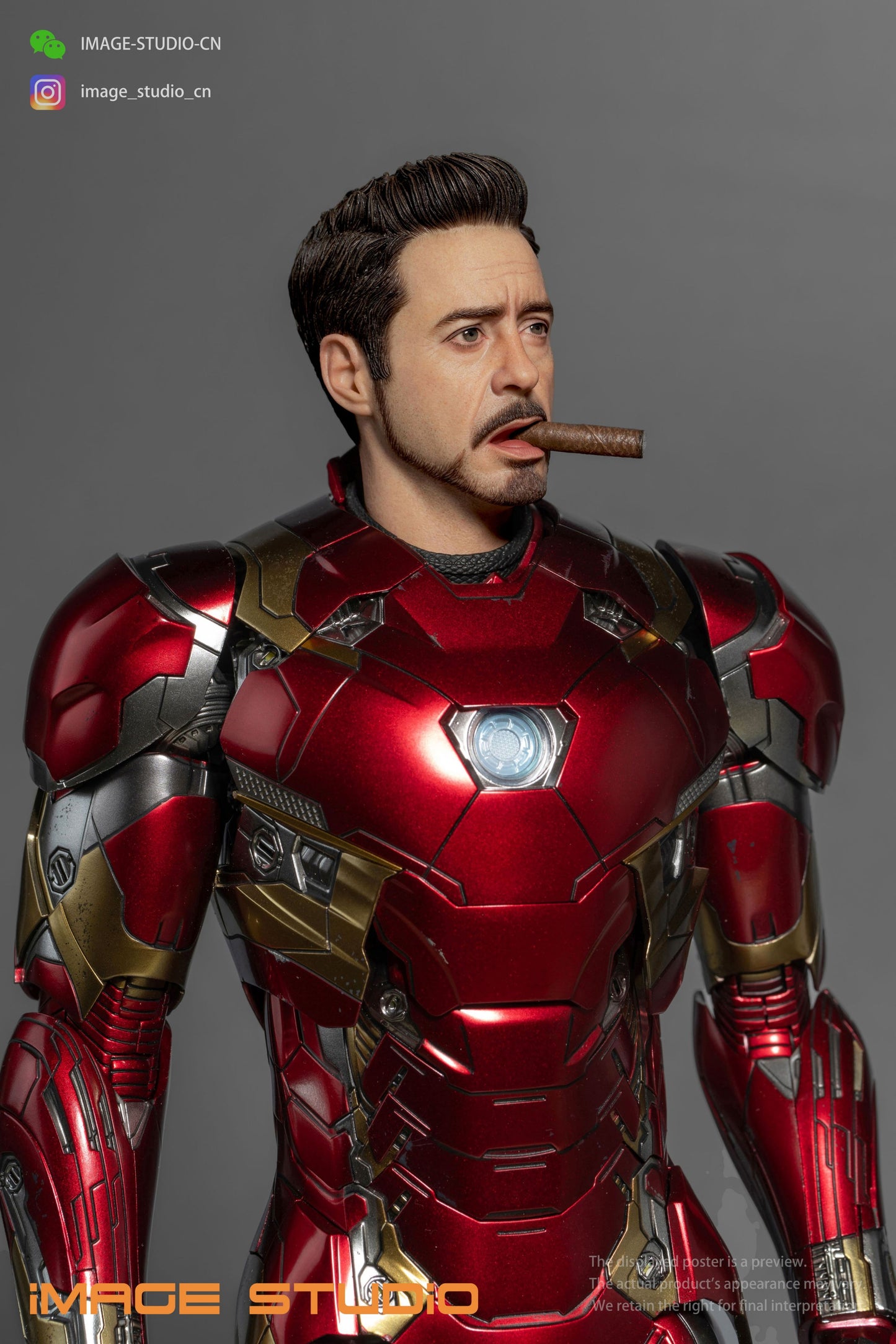 1/6 Tony Stark Cigar Painted Head Sculpt Preorder