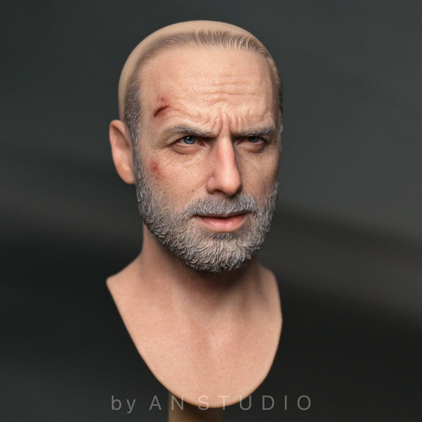 AN Studio 1/6 Rick Grimes Head Sculpt – The Walking Dead Season 8  Limited Edition