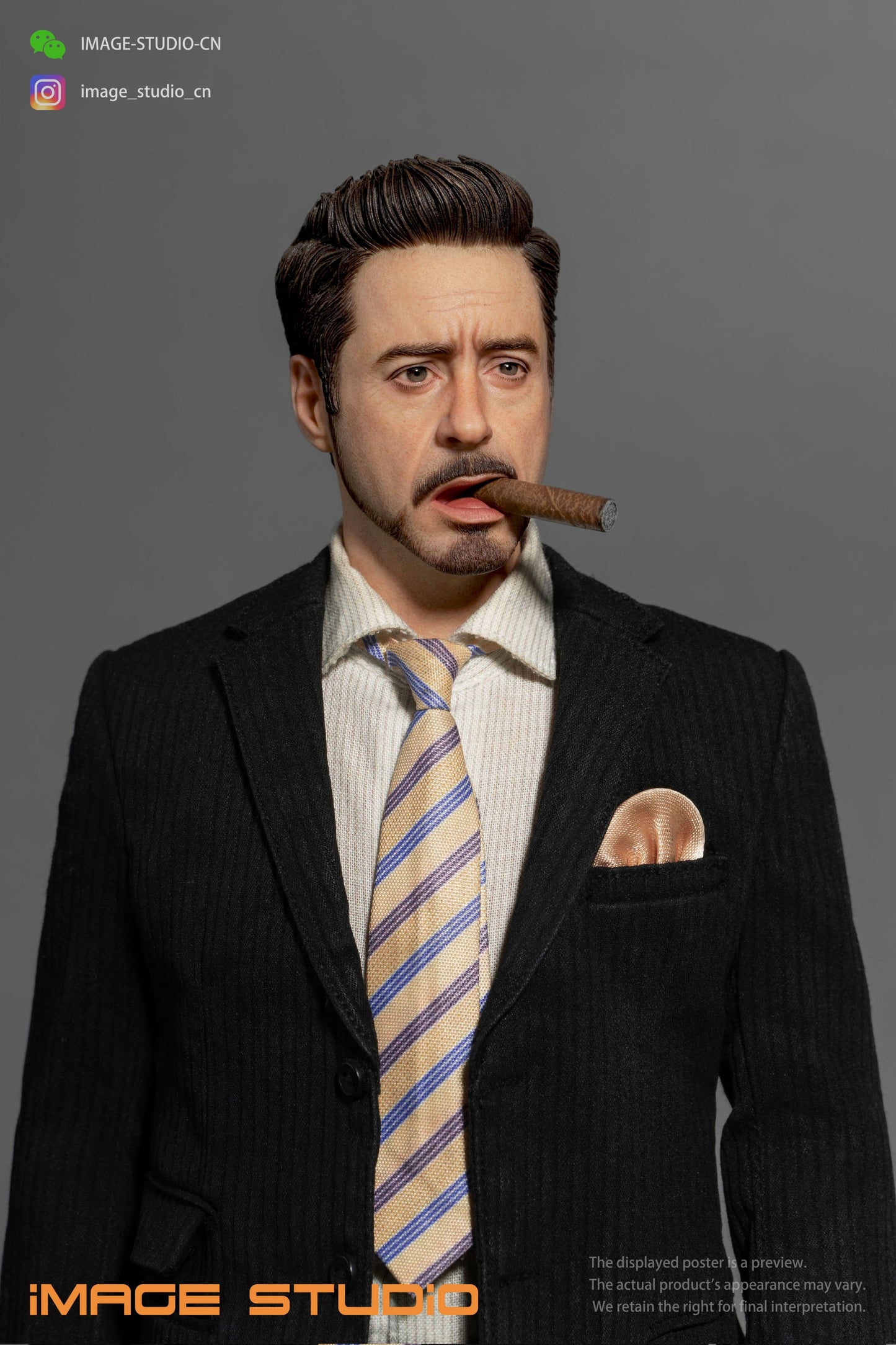 1/6 Tony Stark Cigar Painted Head Sculpt Preorder