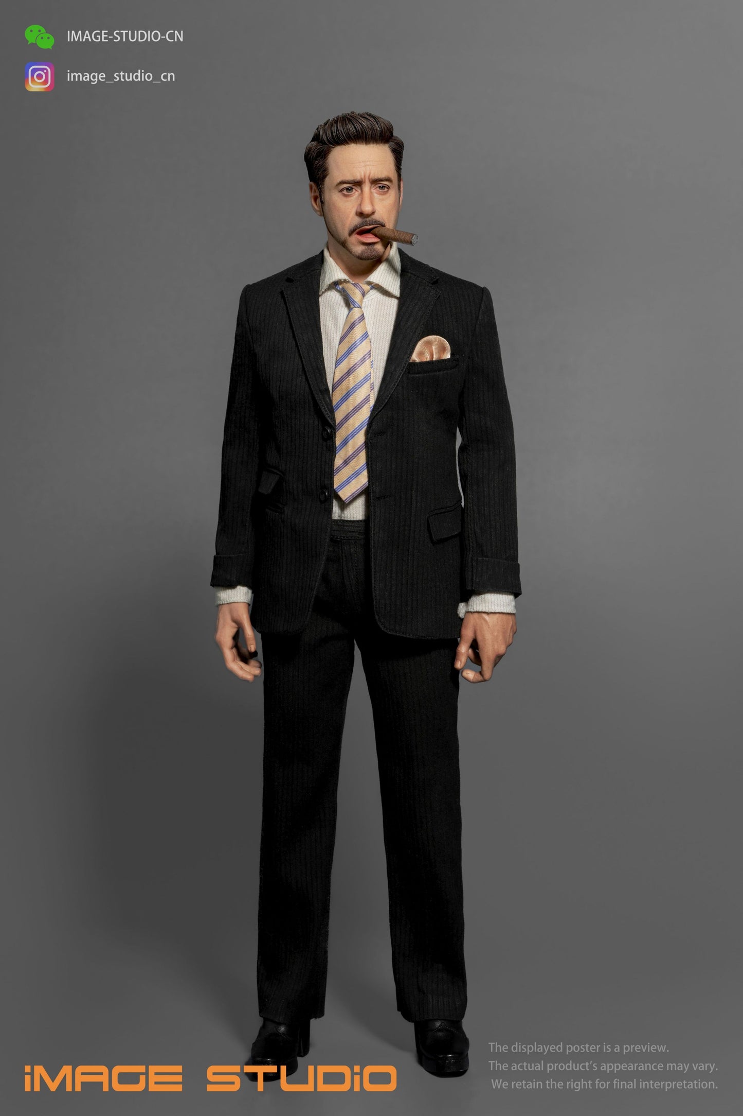 1/6 Tony Stark Cigar Painted Head Sculpt Preorder