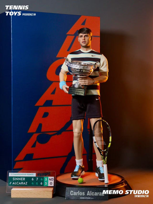 Memo studio1/6 Carlos Alcaraz Figure – 2025 Roland Garros Champion Edition