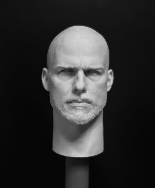 Archtoy 1/6 The Last Samurai Unpainted Head Sculpt (Bald Version Rerun)