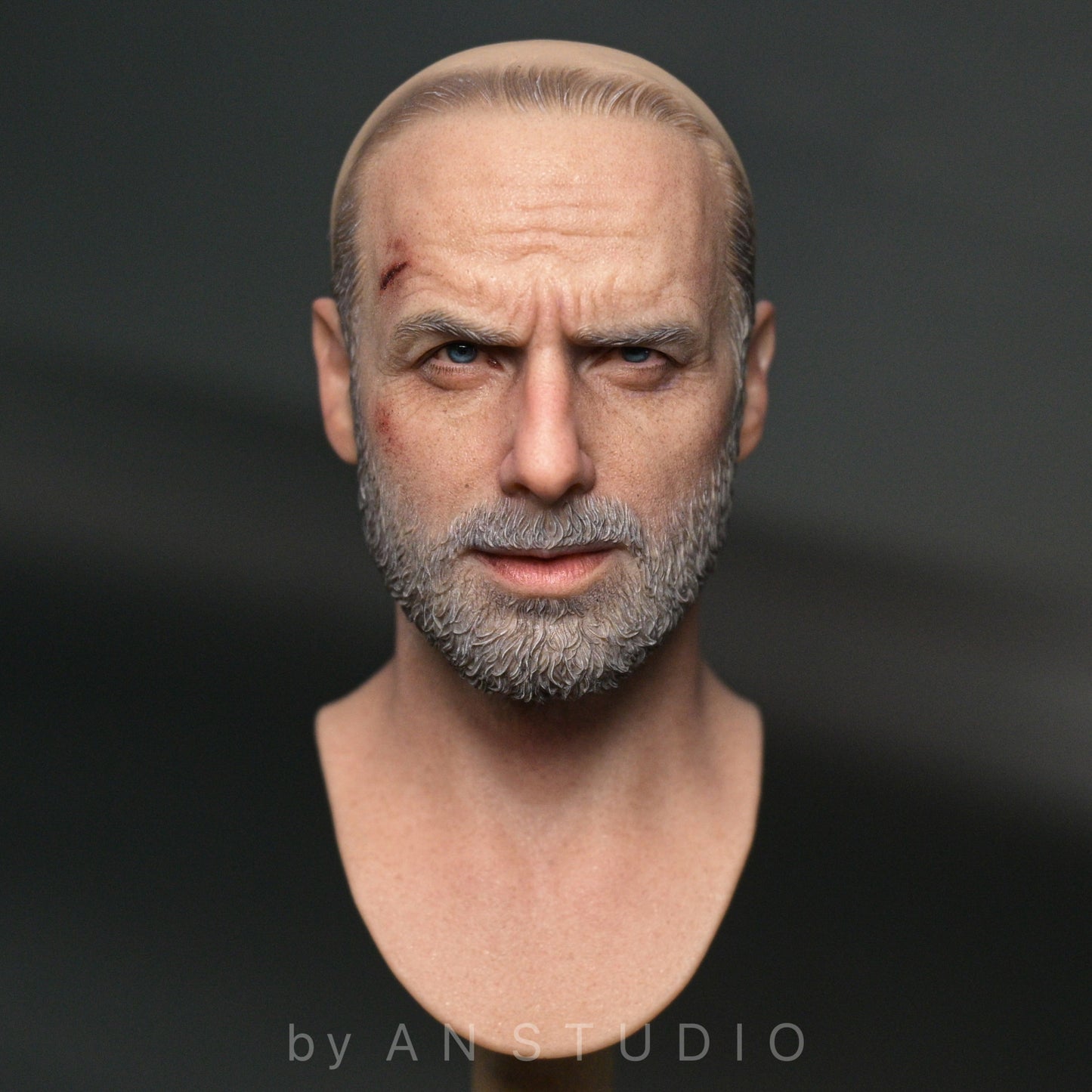 AN Studio 1/6 Rick Grimes Head Sculpt – The Walking Dead Season 8  Limited Edition
