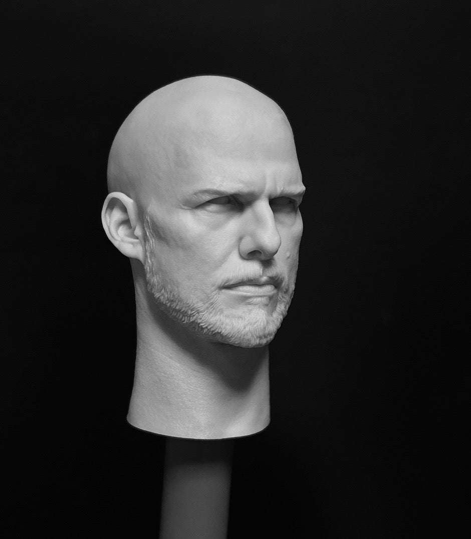 Archtoy 1/6 The Last Samurai Unpainted Head Sculpt (Bald Version Rerun)