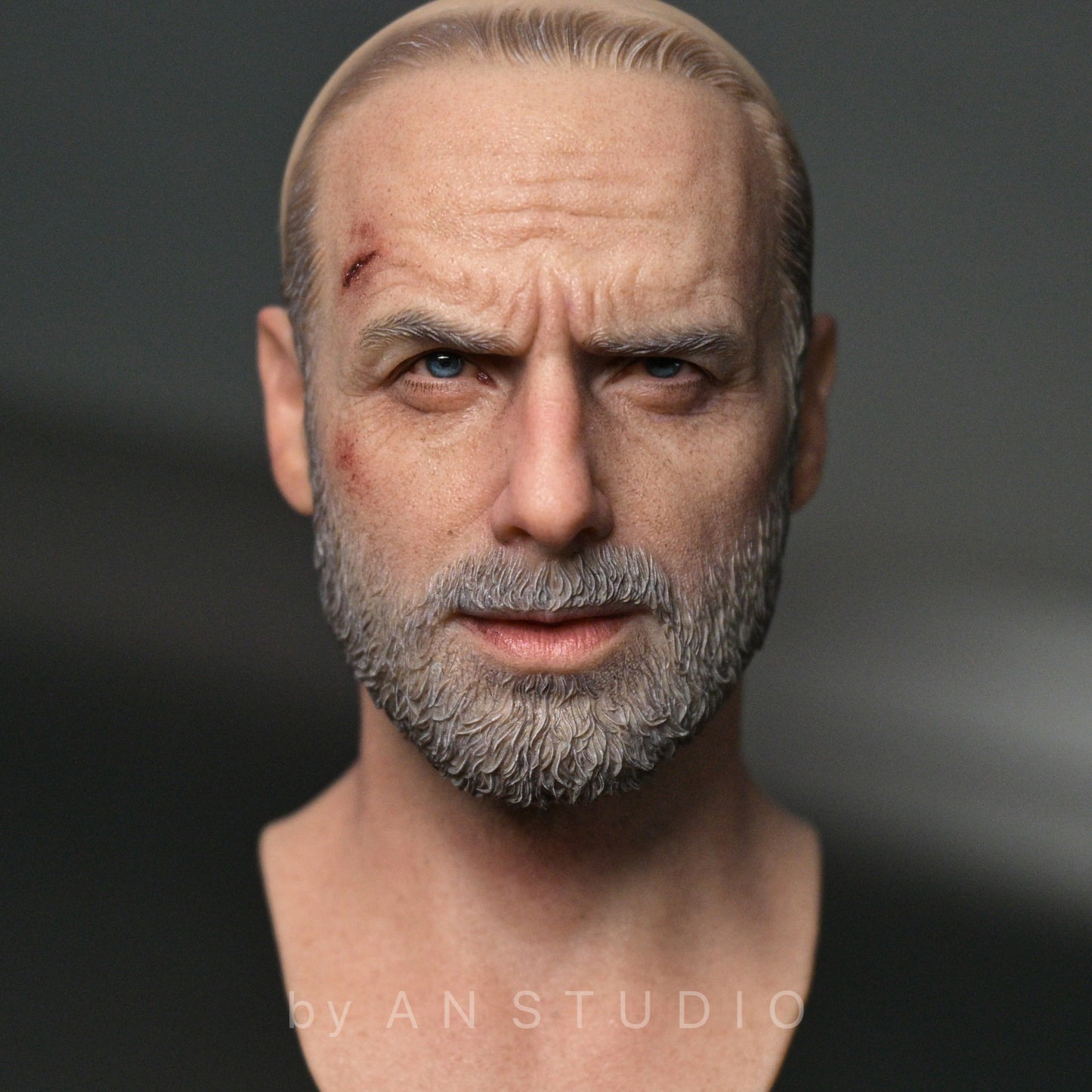 AN Studio 1/6 Rick Grimes Head Sculpt – The Walking Dead Season 8  Limited Edition