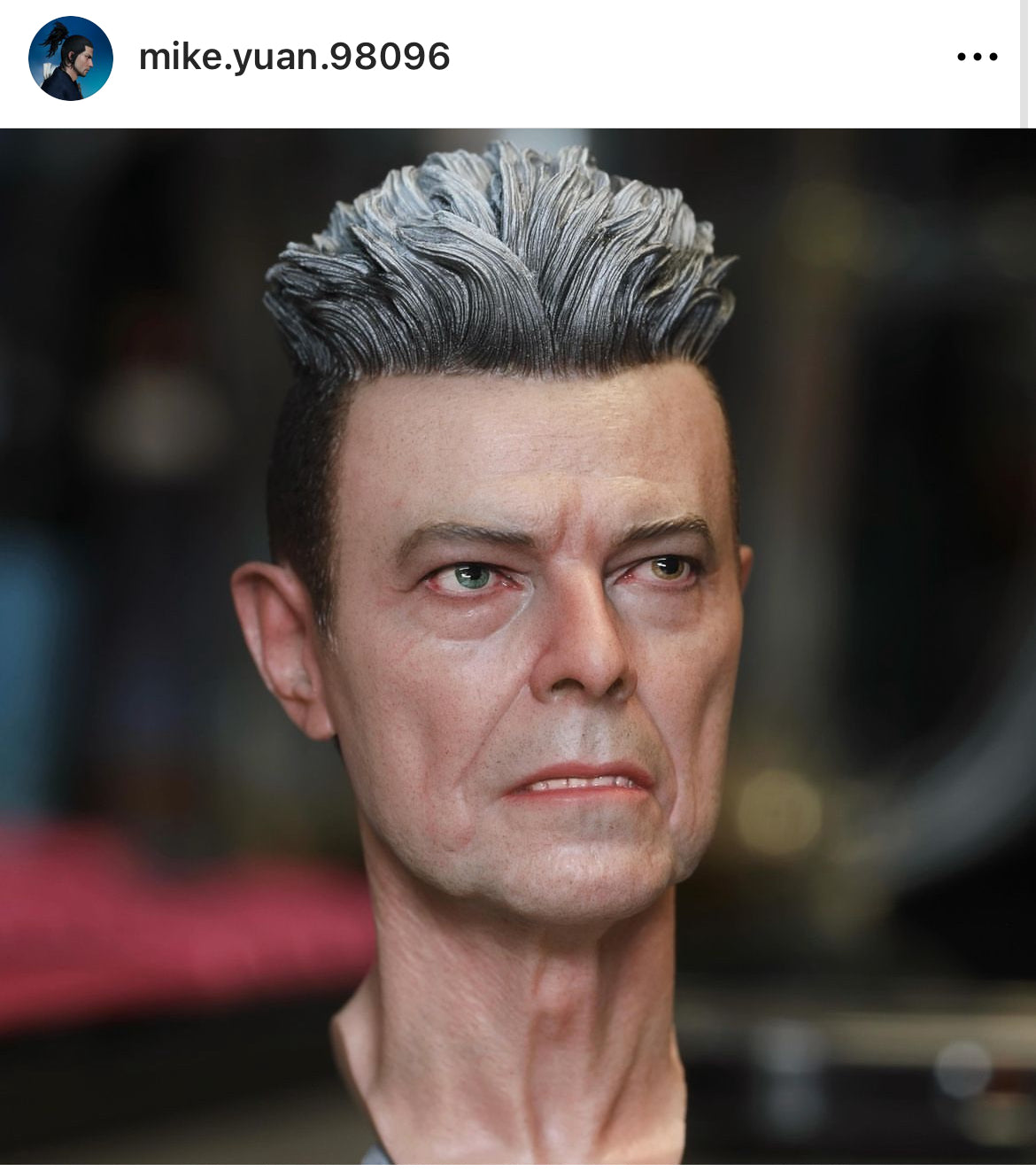 David Bowie 1/6 Unpainted Head Sculptures- from < Blackstar >