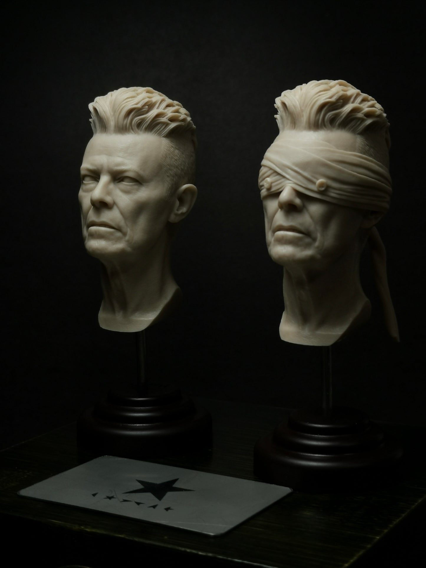 David Bowie 1/6 Unpainted Head Sculptures- from < Blackstar >