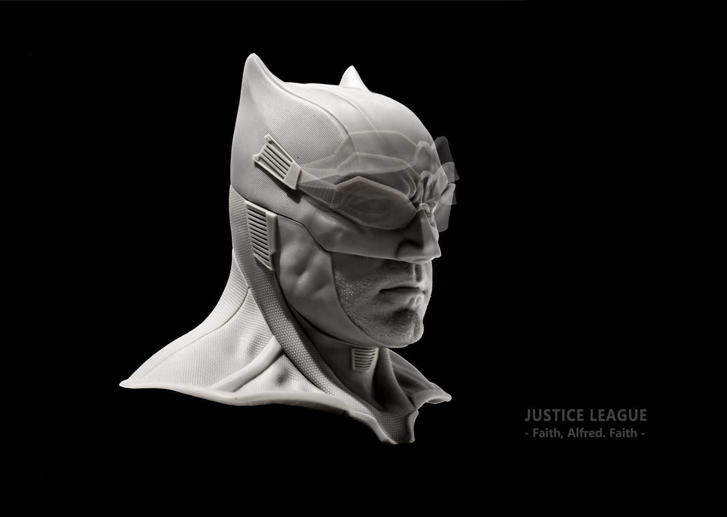 1/6 Justice League Tactical Batsuit Helmet Head Sculpt