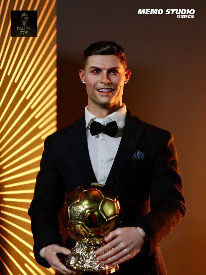 Memo Studio 1/6 Cristiano Ronaldo Action Figure – Ballon d'Or Suit Edition
