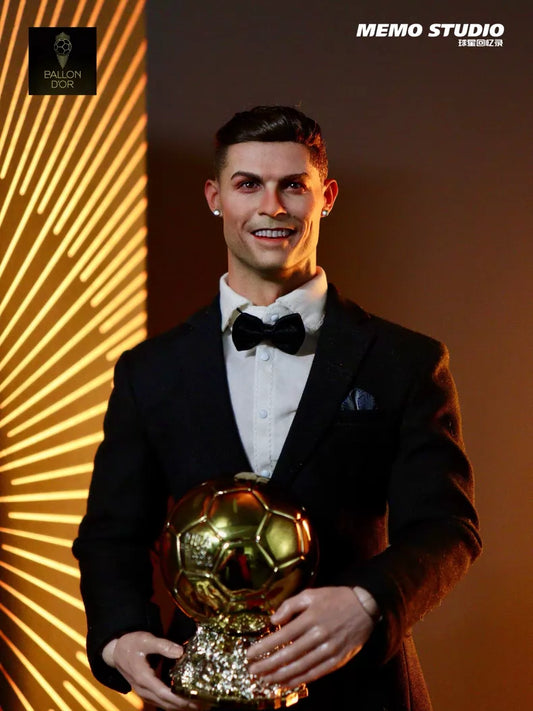 Memo Studio 1/6 Cristiano Ronaldo Action Figure – Ballon d'Or Suit Edition