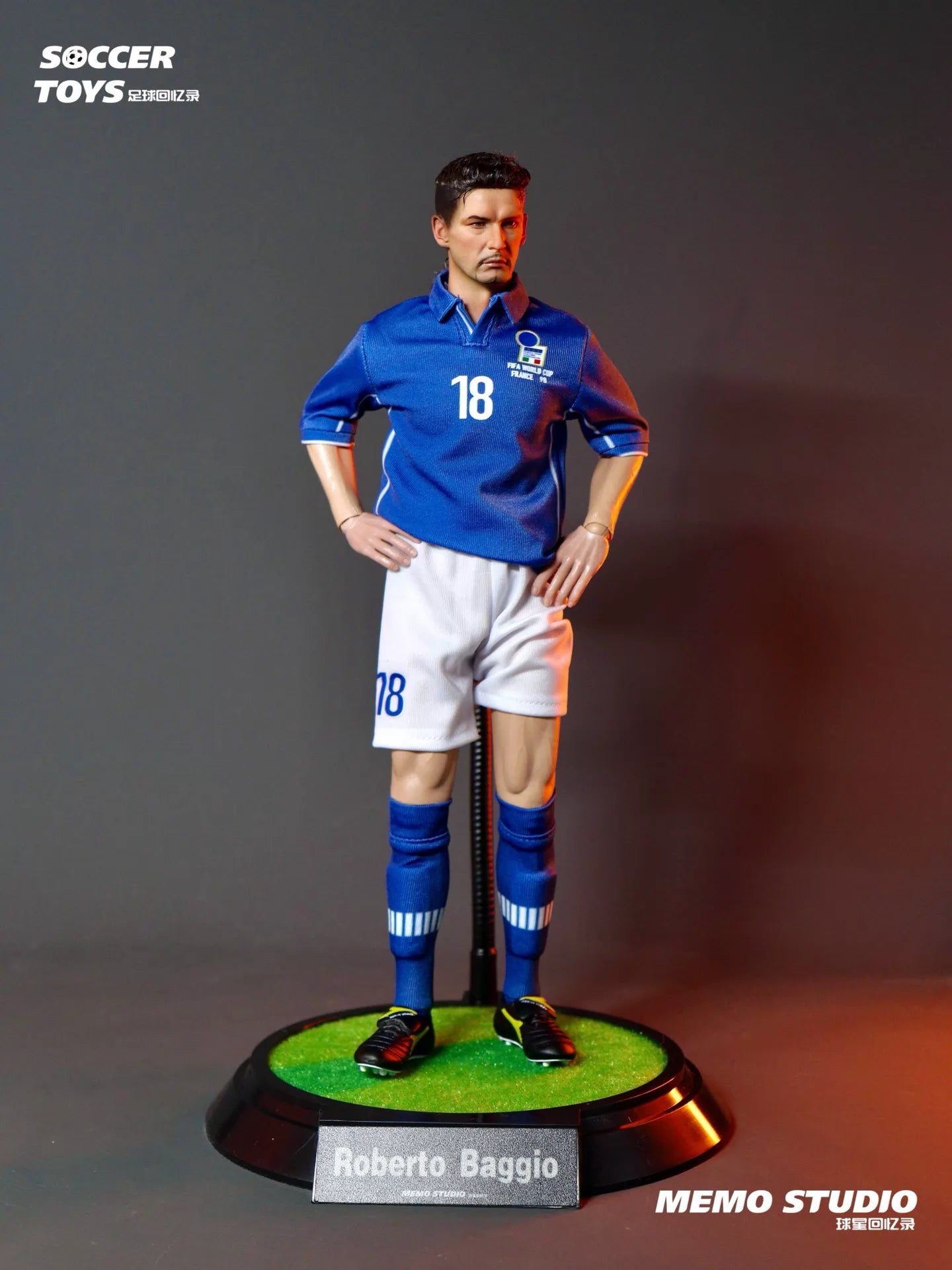 Memo Studio 1/6 Roberto Baggio Action Figure Set – 1998 FIFA World Cup Edition