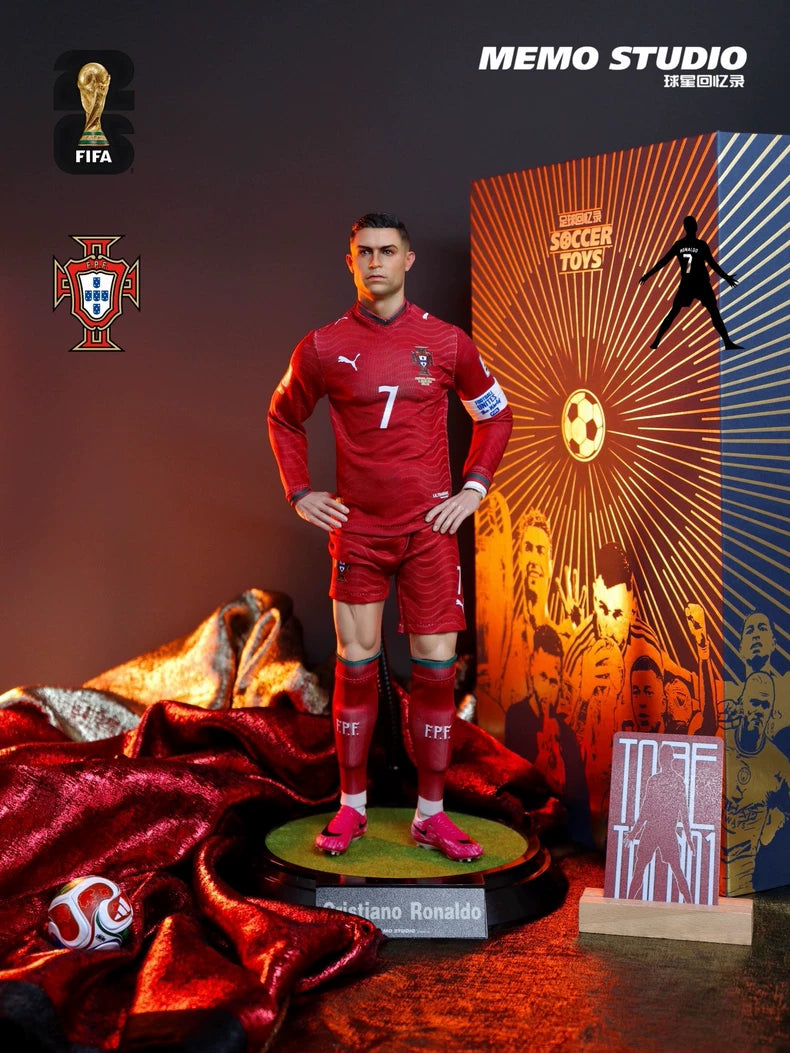 Memo Studio 1/6 Cristiano Ronaldo Collectible Figure – 2026 World Cup Edition