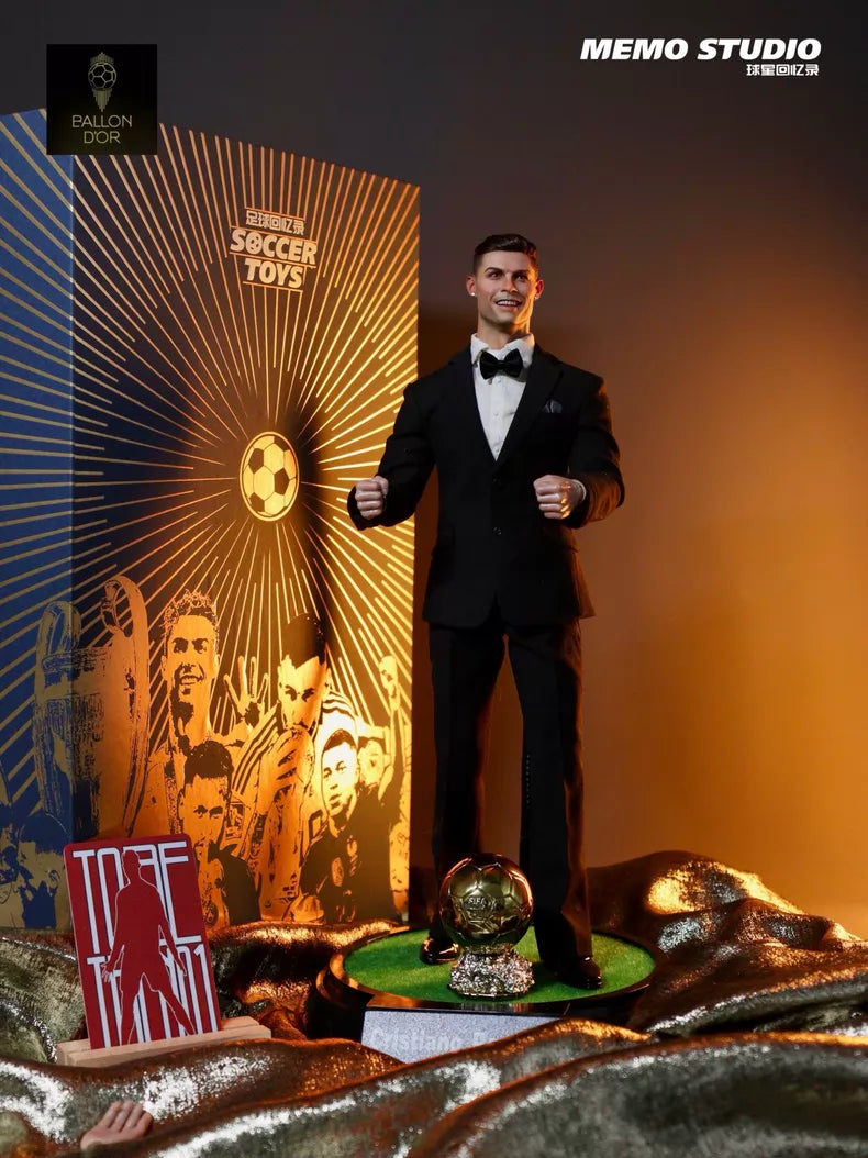 Memo Studio 1/6 Cristiano Ronaldo Action Figure – Ballon d'Or Suit Edition