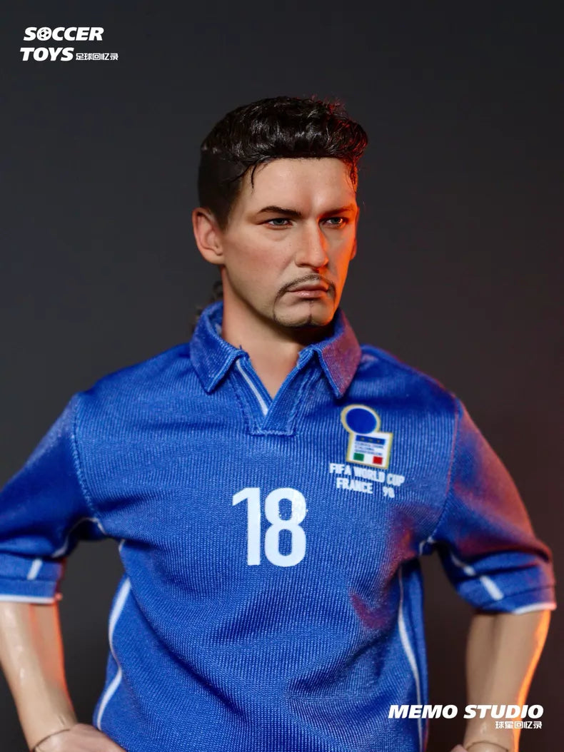 Memo Studio 1/6 Roberto Baggio Action Figure Set – 1998 FIFA World Cup Edition