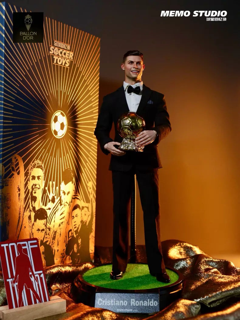 Memo Studio 1/6 Cristiano Ronaldo Action Figure – Ballon d'Or Suit Edition