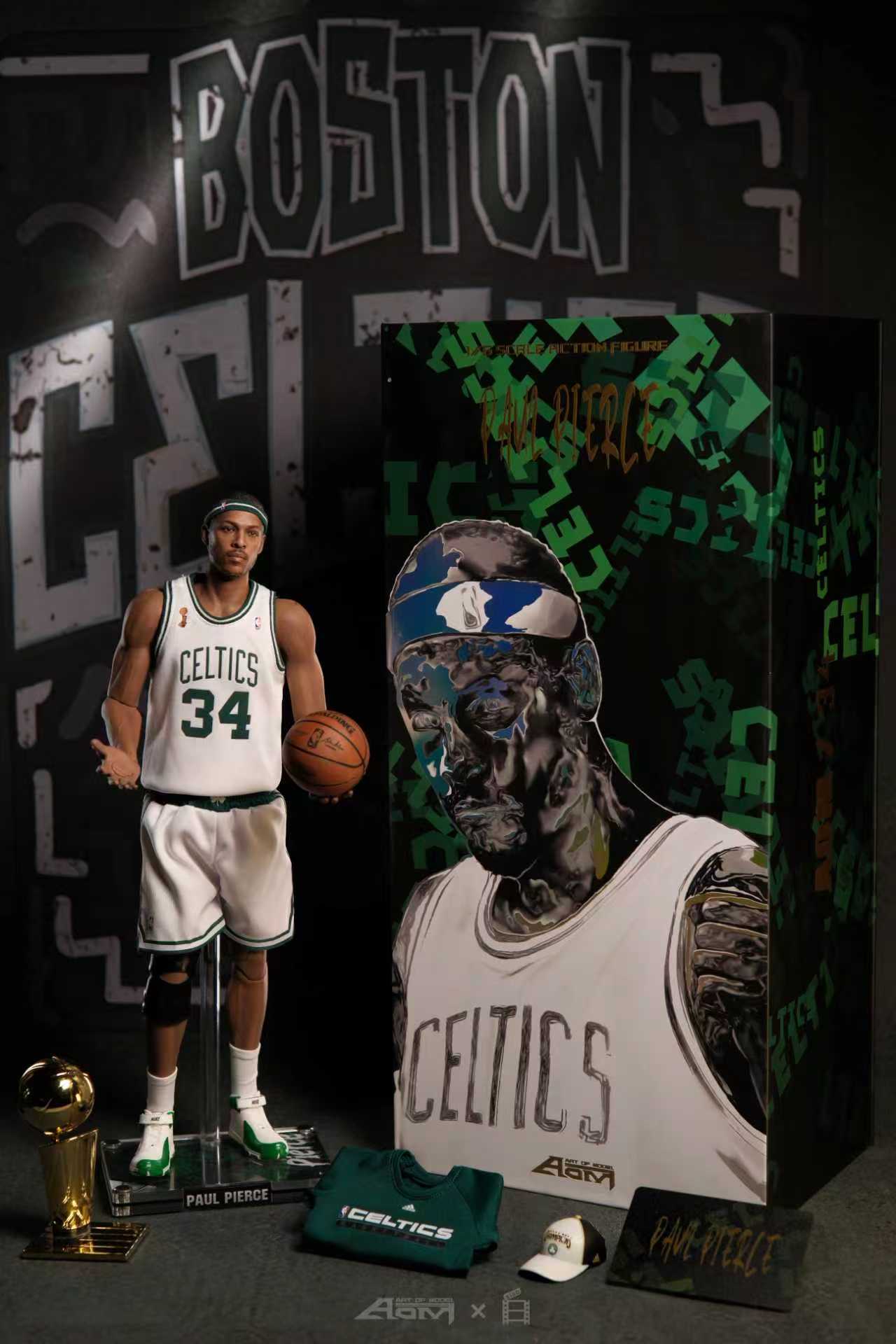AOM 1/6 Boston Big Three — Paul Pierce 2008 Championship Set