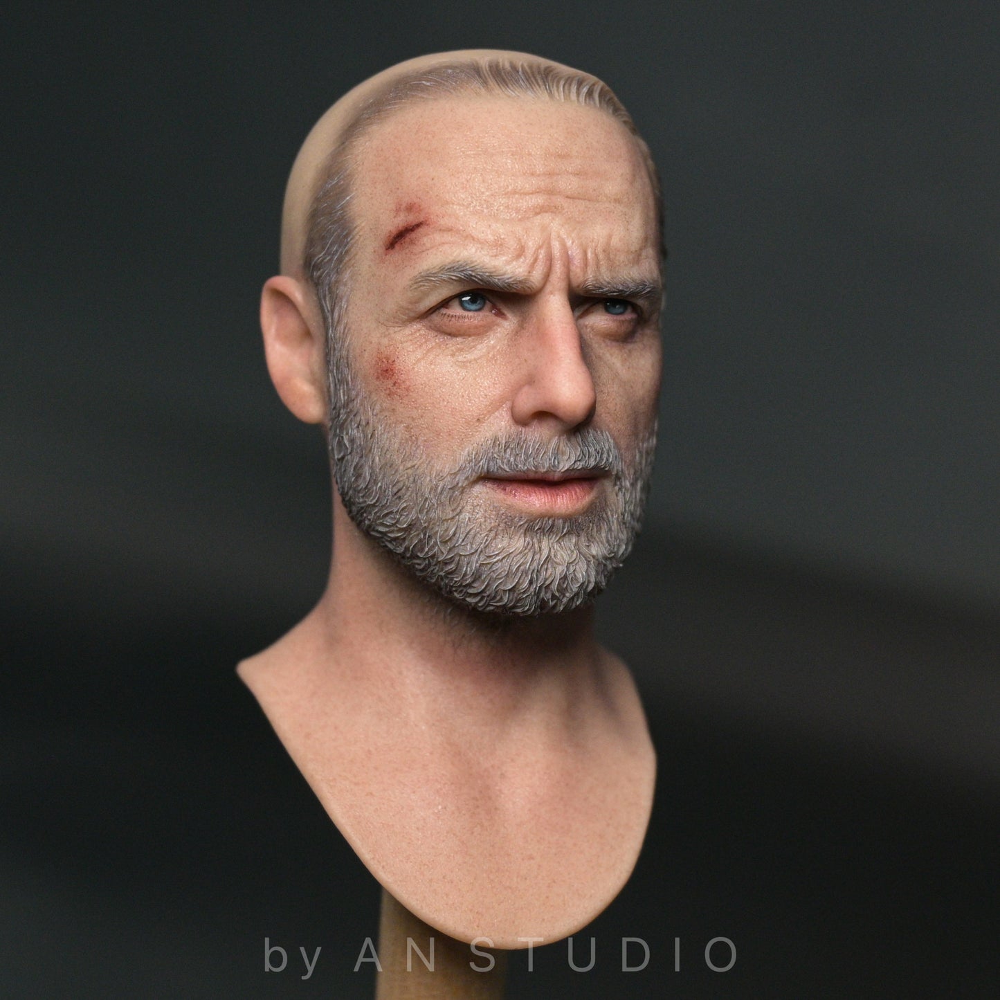 AN Studio 1/6 Rick Grimes Head Sculpt – The Walking Dead Season 8  Limited Edition