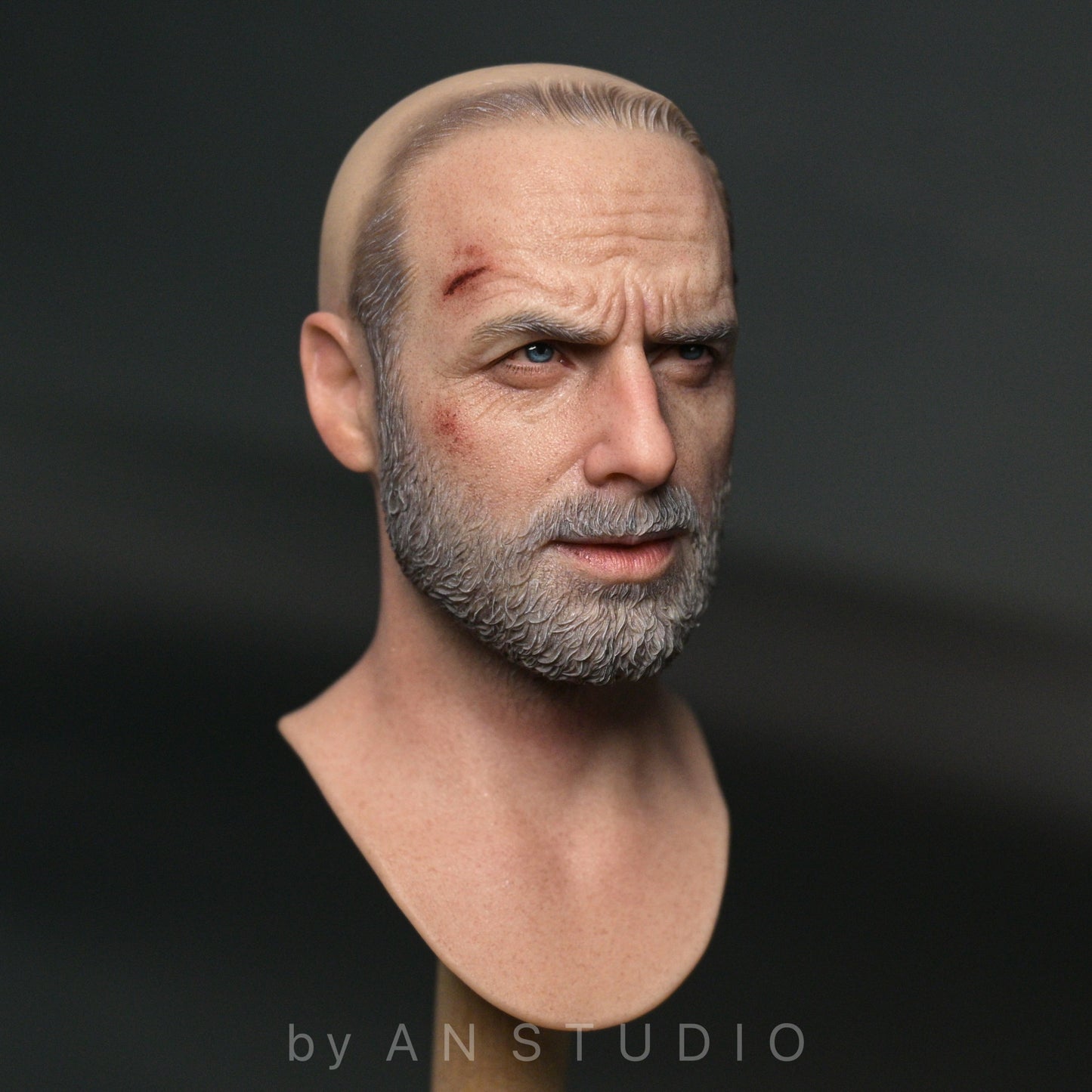 AN Studio 1/6 Rick Grimes Head Sculpt – The Walking Dead Season 8  Limited Edition